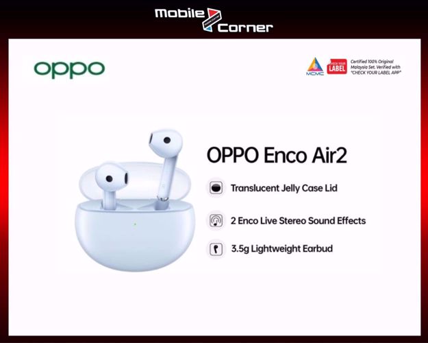 Picture of OPPO Enco Air2 True Wireless Earbuds I 13.4mm Composite Taitanized Diaphragm Driver